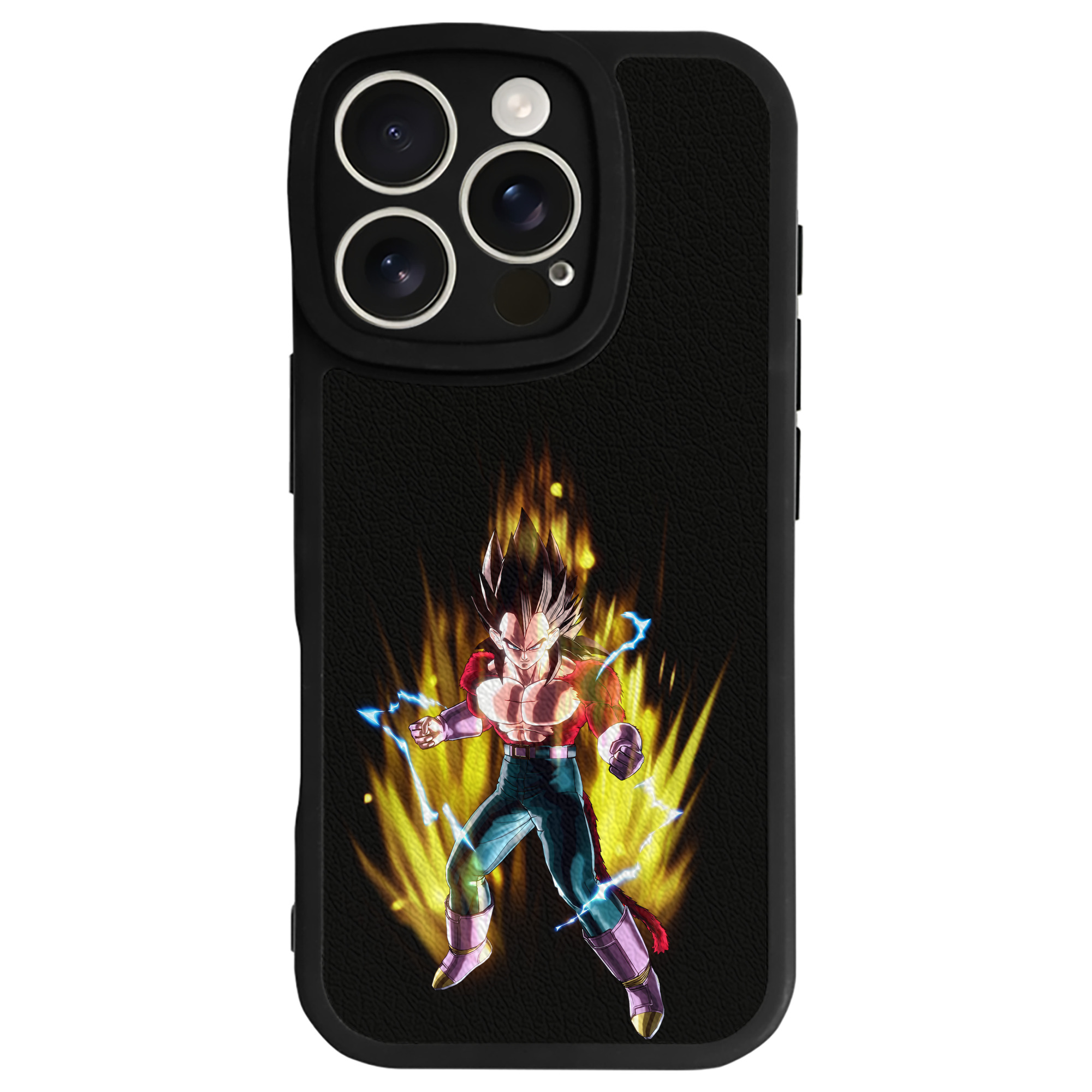 （画像用） ドラゴンボール ベジータ四世（Bejīta Yonsei）DRAGON BALL Vegeta IV 【iPhone 16シリーズ対応】シリコンスマホケース（レザー調） 材質：シリコン